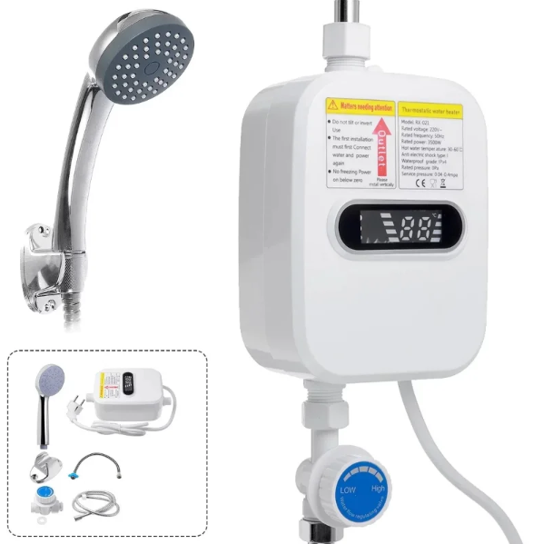 سخان الماء الفوري الذكي 🔥 دوش سخون فثواني… بلا خزان وبلا صداع